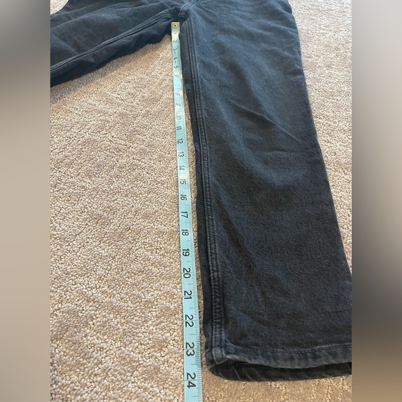 Everlane The Curvy Cheeky Women's Jeans, Washed Black , 26 Crop, High Waisted - Picture 10 of 15